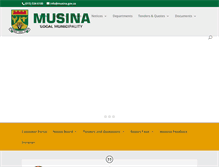 Tablet Screenshot of musina.gov.za